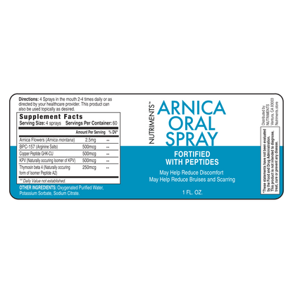 Peptide + Arnica Oral Spray - BPC-157, KPV + GHK-CU